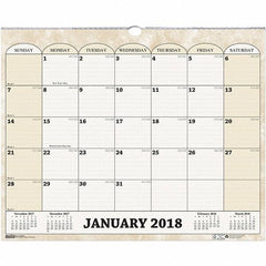 House of Doolittle - 12 Sheet, 14-7/8 x 12", Wall Calendar - Exact Tool & Supply