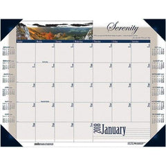House of Doolittle - 12 Sheet, 22 x 17", Desk Pad Calendar - Motivational - Exact Tool & Supply