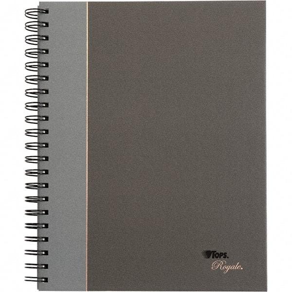 TOPS - 96 Sheet, 10-1/2 x 8", Legal/Wide (Style) Business Notebook - Black & Gray - Exact Tool & Supply