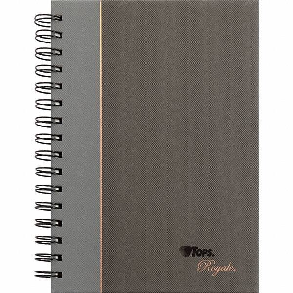 TOPS - 96 Sheet, 5-1/4 x 8 1/4", Legal/Wide (Style) Business Notebook - Black & Gray - Exact Tool & Supply