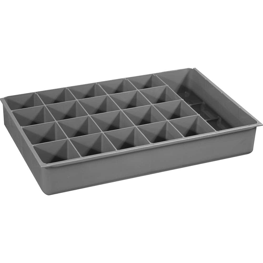 Durham - Small Parts Boxes & Organizers; Type: Compartment Box ; Width (Inch): 11-15/16 ; Depth (Inch): 18-1/16 ; Height (Inch): 2.96875 ; Number of Compartments: 21 - Exact Tool & Supply
