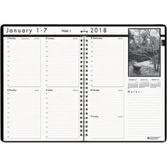 House of Doolittle - 104 Sheet, 8-1/2 x 11", Weekly Planner - Black - Exact Tool & Supply