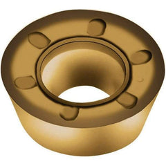 Walter - RDMT1204M0 D57 Grade WKP35G Carbide Milling Insert - TiAlN/TiN Finish, 4.76mm Thick, 12mm Inscribed Circle, 6mm Corner Radius - Exact Tool & Supply