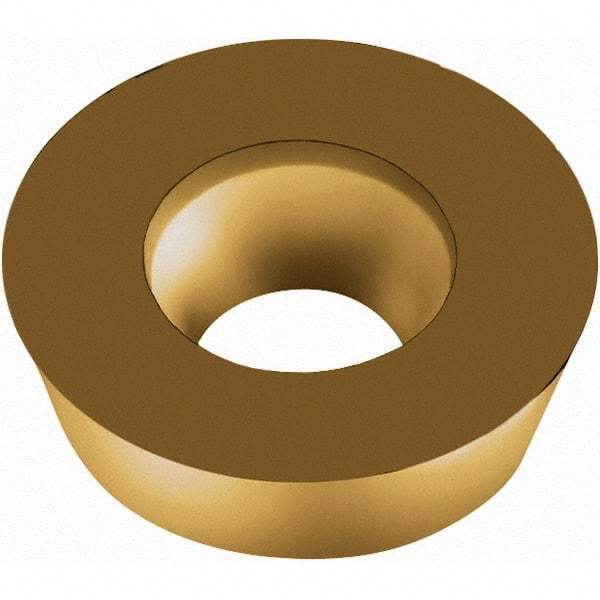 Walter - RDHX1003M0 A27 Grade WKP35G Carbide Milling Insert - TiAlN/TiN Finish, 1/8" Thick, 10mm Inscribed Circle, 5mm Corner Radius - Exact Tool & Supply