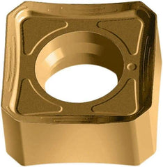 Walter - SNMX1205 F27 Grade WKP35G Carbide Milling Insert - TiAlN/TiN Finish, 6.4mm Thick, 1/2" Inscribed Circle, 0.8mm Corner Radius - Exact Tool & Supply