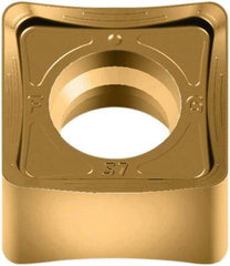 Walter - SNGX1205 F27 Grade WKP35G Carbide Milling Insert - TiAlN/TiN Finish, 6.4mm Thick, 1/2" Inscribed Circle, 0.8mm Corner Radius - Exact Tool & Supply