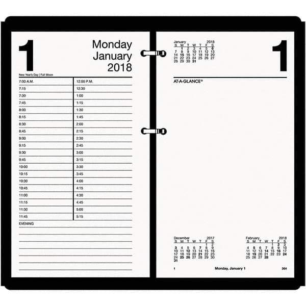 AT-A-GLANCE - 730 Sheet, 4-1/2 x 8", Calendar Refill - White - Exact Tool & Supply