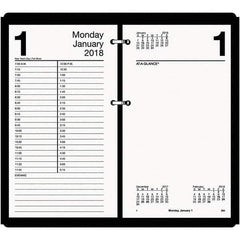 AT-A-GLANCE - 730 Sheet, 4-1/2 x 8", Calendar Refill - White - Exact Tool & Supply