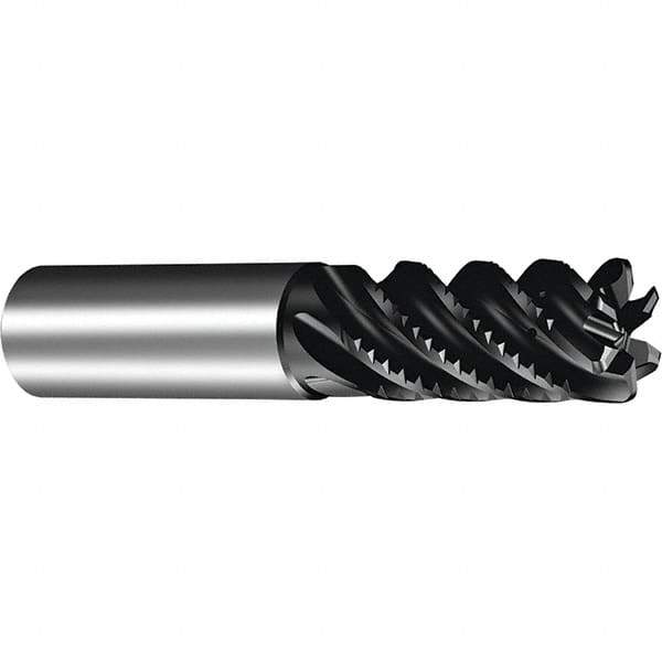 Sandvik Coromant - 16mm, 6 Flute, Solid Carbide, 3mm Corner Chamfer End Mill - 42° Helix, 34mm LOC - Exact Tool & Supply