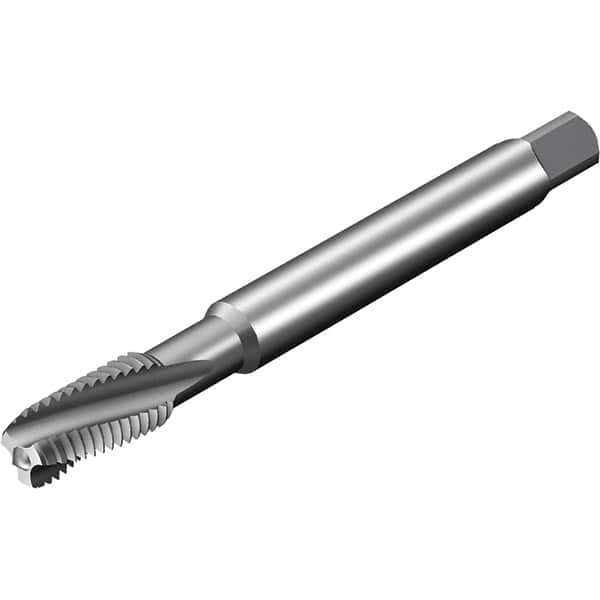 Sandvik Coromant - 3 Flute 3B Spiral Flute Tap - Powdered Metal High Speed Steel, AlCrN Finish - Exact Tool & Supply