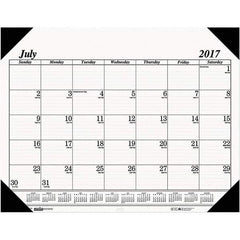 House of Doolittle - 14 Sheet, 22 x 17", Desk Pad Calendar - White - Exact Tool & Supply