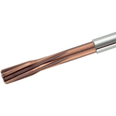 Iscar - 3mm Solid Carbide 4 Flute Chucking Reamer - Helical Flute, 4mm Straight Shank, 31mm Flute Length, 60mm OAL - Exact Tool & Supply