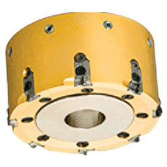 Iscar - 8 Inserts, 100mm Cut Diam, 32mm Arbor Diam, 2.5mm Max Depth of Cut, Indexable Square-Shoulder Face Mill - 0/90° Lead Angle, 56mm High, CA-SPM Insert Compatibility, Through Coolant, Series AluFraise - Exact Tool & Supply