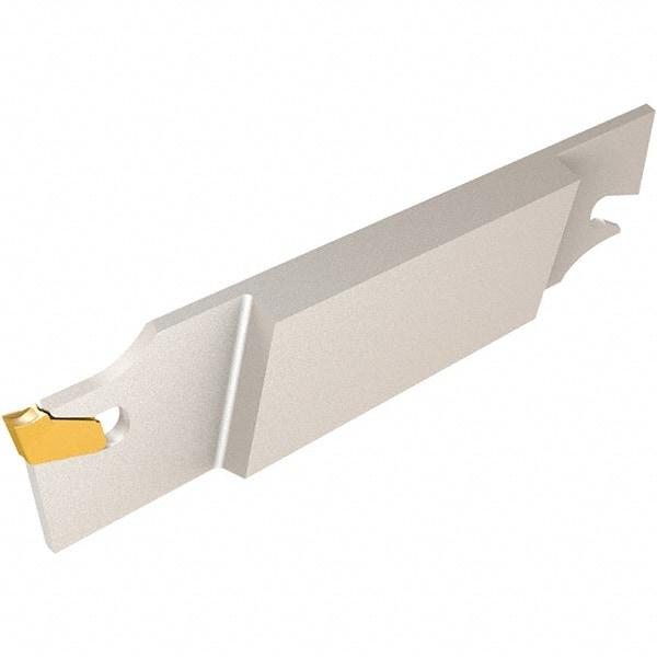 Iscar - 1.2598" Blade Height, 0.315" Blade Width, 4.3307" OAL, Left Hand Cut, Double End Indexable Cut-Off Blade - SGFH Blade, Self Grip Series - Exact Tool & Supply