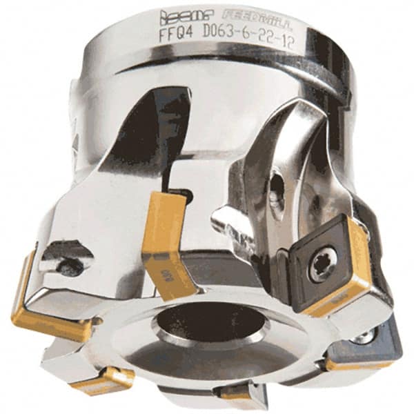 Iscar - Indexable High-Feed Face Mills Cutting Diameter (Decimal Inch): 0.708 Cutting Diameter (mm): 18 - Exact Tool & Supply