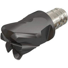 Iscar - MM ETR CF Grade IC903 Carbide Toroidal Milling Tip Insert - TiAlN Finish, 6 Flutes, 12mm Cutting Diam, 7mm Depth of Cut, 30° Helix - Exact Tool & Supply