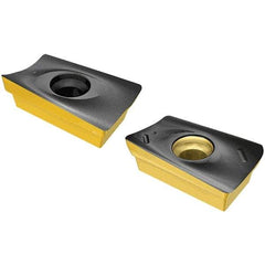 Iscar - H690 WNMU0705 MM Grade IC330 Carbide Milling Insert - TiCN/TiN Finish, 5.9mm Thick, 11.5mm Inscribed Circle, 0.8mm Corner Radius - Exact Tool & Supply