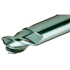 Iscar - 4mm, 5mm LOC, 6mm Shank Diam, 54mm OAL, 3 Flute, Solid Carbide Square End Mill - Single End, Uncoated, Spiral Flute, 45° Helix, Centercutting, Right Hand Cut, Right Hand Flute - Exact Tool & Supply