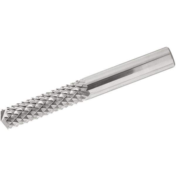 Iscar - 10mm Cutting Diam x 20mm Length of Cut, 6 Flute, Compression Spiral Router Bit - Uncoated, Right Hand Cut, Solid Carbide, 72mm OAL x 10mm Shank Diam, Square End - Exact Tool & Supply
