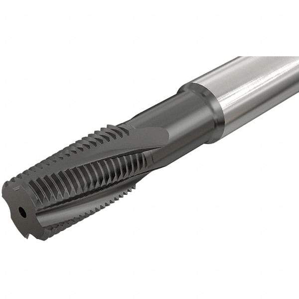Iscar - M14x1.00 ISO, 12mm Cutting Diam, 4 Flute, Solid Carbide Helical Flute Thread Mill - Internal Thread, 38mm LOC, 84mm OAL, 12mm Shank Diam - Exact Tool & Supply