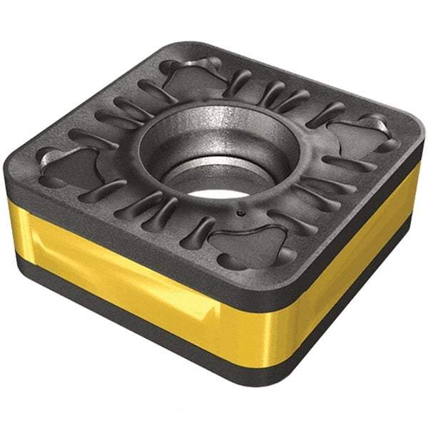 Iscar - SOMG150616 R3P-IQ Grade IC8150 Carbide Turning Insert - TiCN/Al2O3/TiN Finish, 90° Square, 5/8" Inscr Circle, 1/4" Thick, 1/16" Corner Radius - Exact Tool & Supply