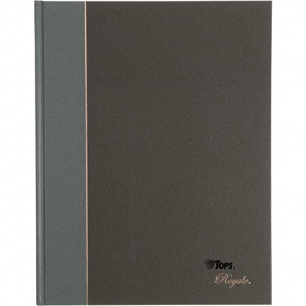 TOPS - 96 Sheet, 10-1/2 x 8", Legal/Wide (Style) Business Notebook - Black & Gray - Exact Tool & Supply