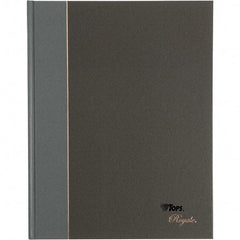 TOPS - 96 Sheet, 10-1/2 x 8", Legal/Wide (Style) Business Notebook - Black & Gray - Exact Tool & Supply
