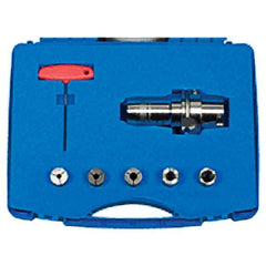 Iscar - 7 Piece, Hydraulic Collet Chuck Kit - Exact Tool & Supply