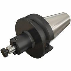 Iscar - BT50 Taper Shank 64mm Pilot Diam Shell Mill Holder - 320mm Flange to Nose End Projection, M24 Lock Screw - Exact Tool & Supply