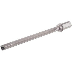 Iscar - 375mm Max Drill Depth, 25xD, 14mm Diam, Indexable Insert Drill - 1 Insert, 25mm Shank Diam, Weldon Flat Shank - Exact Tool & Supply