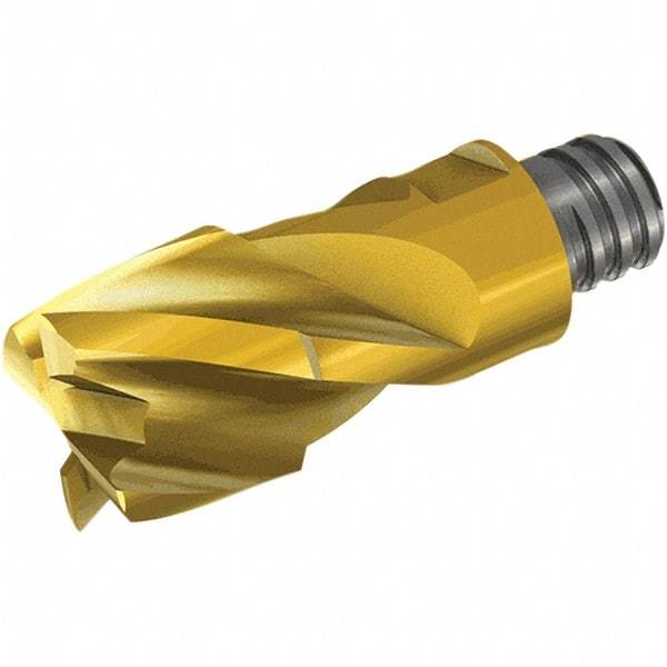 Iscar - MM ET CF Grade IC908 Carbide End Milling Tip Insert - TiAlN Finish, 8 Flutes, 11mm Cutting Diam, 3.5mm Depth of Cut, 16.5mm Extension, 0.039" Cnr Rad - Exact Tool & Supply
