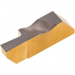 Iscar - 3189INGD Grade IC807, 4.8mm Cutting Width Carbide Grooving Insert - 6.35mm Max Depth of Cut, Left Hand, 0.57mm Corner Radius, TiAlN/TiN Finish - Exact Tool & Supply