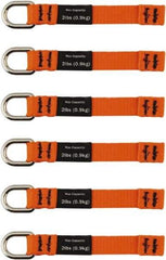 Ergodyne - 4-1/2" Tool Tether - Sealing Tape Connection, 5" Extended Length, Orange - Exact Tool & Supply