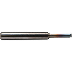 Emuge - 32 Max TPI, Internal Single Profile Thread Mill - 0.414" Cut Diam, 1/8" Shank Diam, 3 Flute, 1-5/8" OAL, TiCN Finish - Exact Tool & Supply