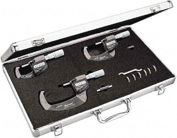 Starrett - Mechanical Outside Micrometer Sets Minimum Measurement (Inch): 0 Maximum Measurement (Inch): 3