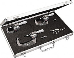 Starrett - Mechanical Outside Micrometer Sets Minimum Measurement (Inch): 0 Maximum Measurement (Inch): 3