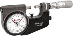 Starrett - Mechanical Indicating Micrometers Minimum Measurement (Inch): 0 Maximum Measurement (Inch): 1 - Exact Tool & Supply