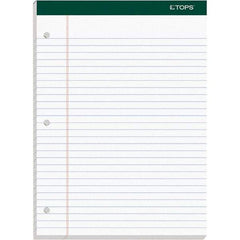 TOPS - 100 Sheet, 8-1/2 x 11-3/4", Legal/Wide (Style) Writing Pad - White - Exact Tool & Supply