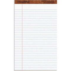 TOPS - 50 Sheet, 8-1/2 x 14", Legal/Wide (Style) Legal Pad - White - Exact Tool & Supply