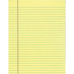 TOPS - 50 Sheet, 8-1/2 x 11", Legal/Wide (Style) Legal Pad - Canary - Exact Tool & Supply
