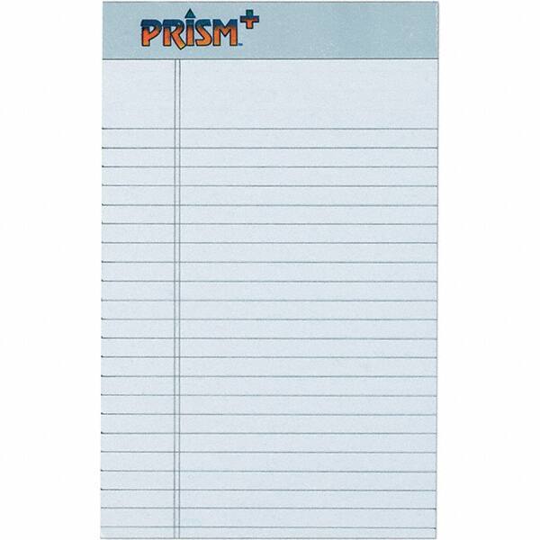 TOPS - 50 Sheet, 5 x 8", Narrow Legal Pad - Pastel Gray - Exact Tool & Supply