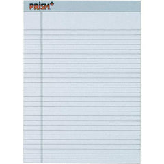 TOPS - 50 Sheet, 8-1/2 x 11-3/4", Legal/Wide (Style) Legal Pad - Pastel Gray - Exact Tool & Supply