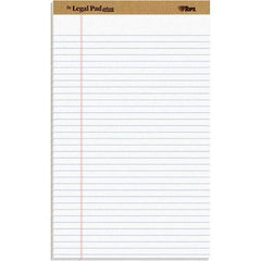 TOPS - 50 Sheet, 8-1/2 x 14", Legal/Wide (Style) Legal Pad - White - Exact Tool & Supply