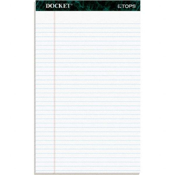 TOPS - 50 Sheet, 8-1/2 x 14", Legal/Wide (Style) Writing Pad - White - Exact Tool & Supply