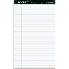 TOPS - 50 Sheet, 8-1/2 x 14", Legal/Wide (Style) Writing Pad - White - Exact Tool & Supply