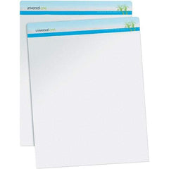 Universal One - 50 Sheet, 27 x 34", Easel Pad - White - Exact Tool & Supply