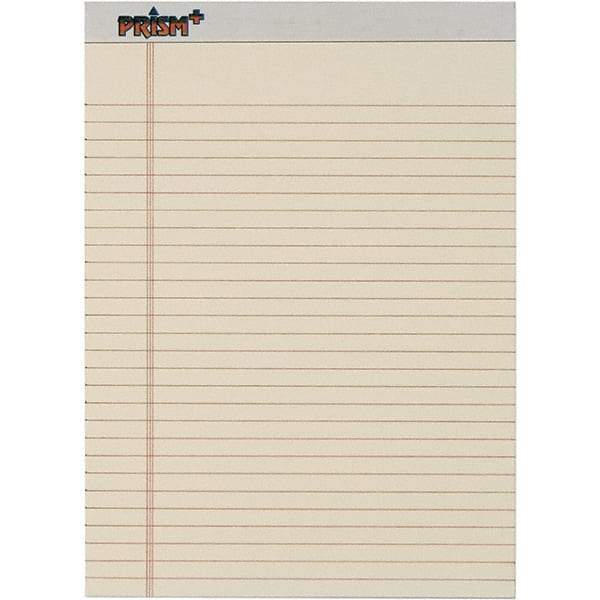 TOPS - 50 Sheet, 8-1/2 x 11-3/4", Legal/Wide (Style) Legal Pad - Pastel Ivory - Exact Tool & Supply