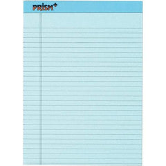 TOPS - 50 Sheet, 8-1/2 x 11-3/4", Legal/Wide (Style) Legal Pad - Pastel Blue - Exact Tool & Supply