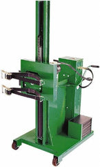 Valley Craft - 800 Lb Load Capacity, 30 & 55 Gal Drum Stacker/Rotator - 30" Wide x 90" High, 4 Steel Wheels - Exact Tool & Supply