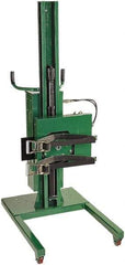 Valley Craft - 800 Lb Load Capacity, 30 & 55 Gal Drum Stacker/Rotator - 30" Wide x 90" High, 4 Steel Wheels - Exact Tool & Supply
